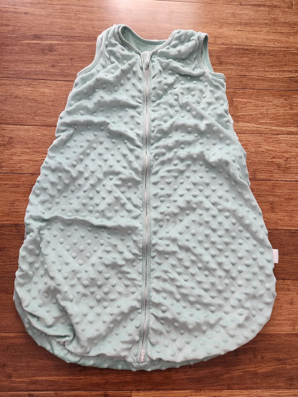 Sage Green Baby Fleece Sleeveless Sleep Sack Blanket 2-way Zipper, 12-18 Months